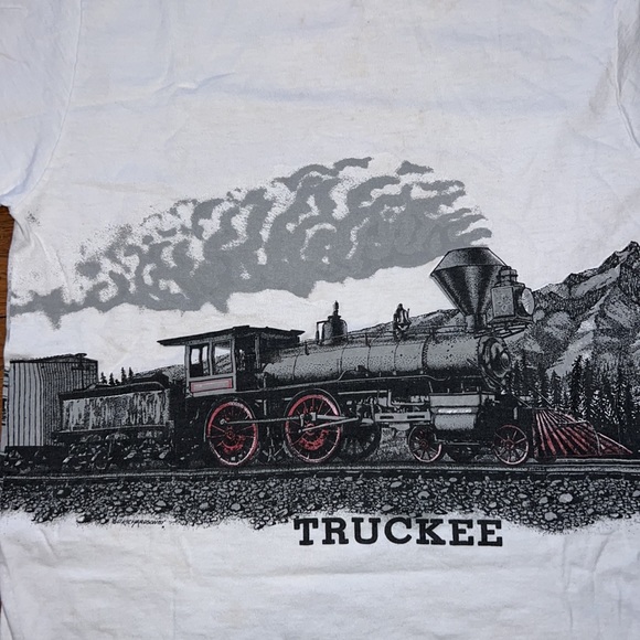 Anvil vintage T-shirt with Truckee train. Rare 1987 - Picture 16 of 16